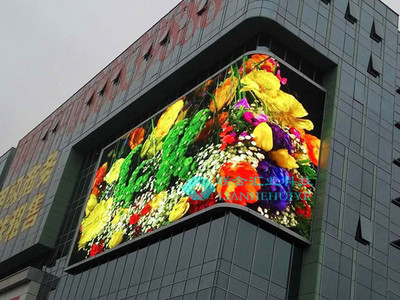 深圳福永户外P10LED弧形屏